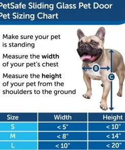 PetSafe Sliding Glass Pet Door, 2-Piece -PetSafe Store 106601 PT2. SY630 V1620220937