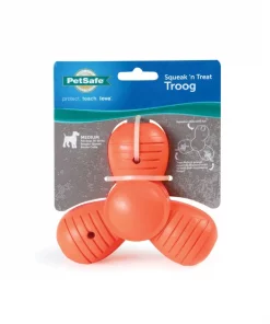 PetSafe Sportsmen Squeak-N-Treat Troog Tough Dog Chew Toy
