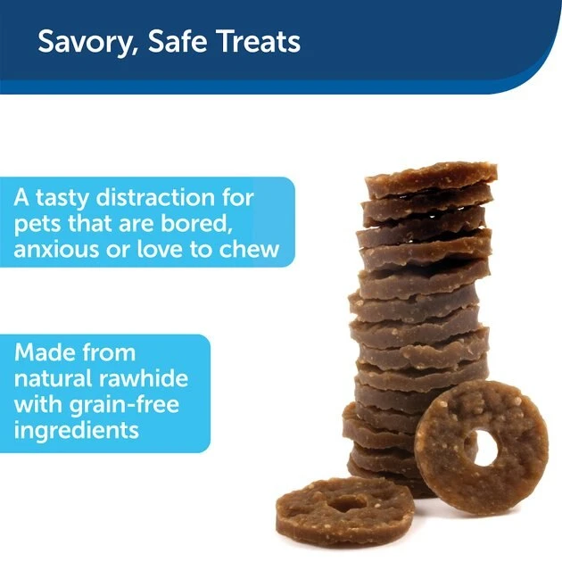 Busy Buddy Peanut Butter & Rawhide Variety Pack Refill Rings Dog Treat, Medium 2 Busy Buddy Peanut Butter & Rawhide Variety Pack Refill Rings Dog Treat, Medium - Image 2