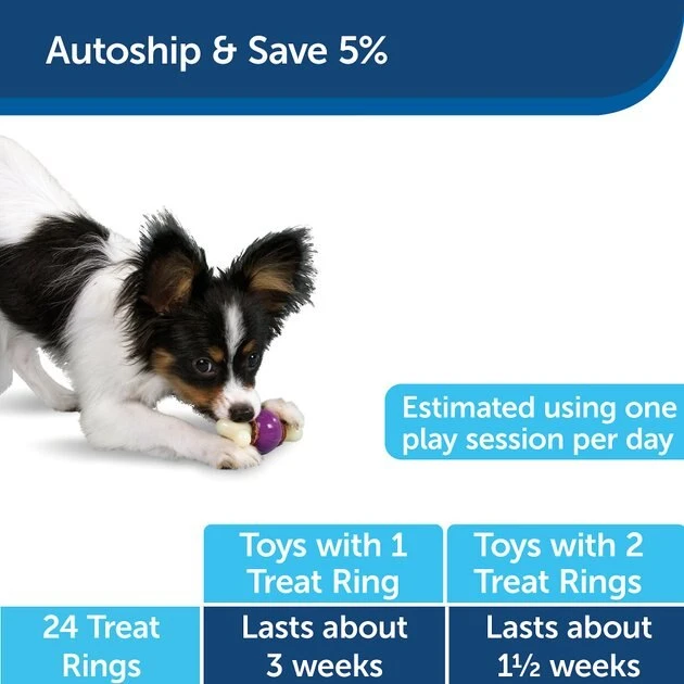 Busy Buddy Peanut Butter & Rawhide Variety Pack Refill Rings Dog Treat, Medium 6 Busy Buddy Peanut Butter & Rawhide Variety Pack Refill Rings Dog Treat, Medium - Image 6