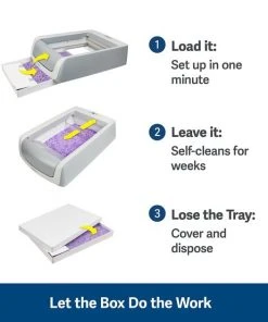 PetSafe ScoopFree Lavender Scented Non-Clumping Crystal Cat Litter -PetSafe Store 141522 PT3. SY630 V1648065135