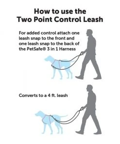 PetSafe Two Point Control Nylon Reflective Dog Leash 6 PetSafe Two Point Control Nylon Reflective Dog Leash -PetSafe Store 159054 PT2. SY630 V1549463826