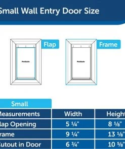 PetSafe White Wall Entry Plastic Pet Door -PetSafe Store 159082 PT5. SY630 V1617324101