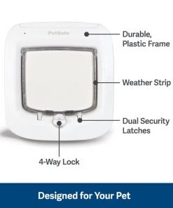 PetSafe 4-Way Locking Microchip Entry Cat Door 8 PetSafe 4-Way Locking Microchip Entry Cat Door -PetSafe Store 159086 PT2. SY630 V1626448950