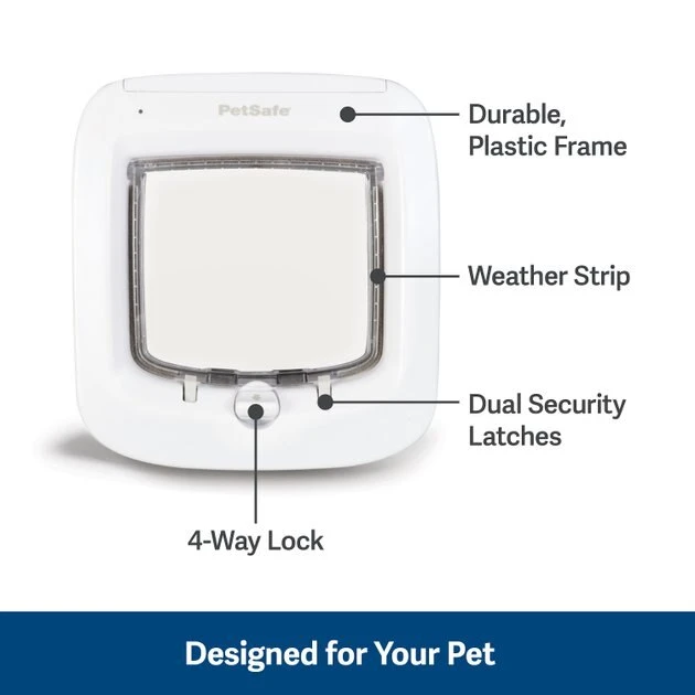 PetSafe 4-Way Locking Microchip Entry Cat Door 3 PetSafe 4-Way Locking Microchip Entry Cat Door - Image 3