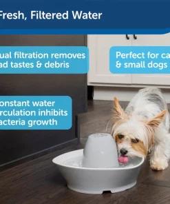 PetSafe Creekside Ceramic Dog & Cat Fountain, 60-oz -PetSafe Store 247077 PT3. SY630 V1596646603