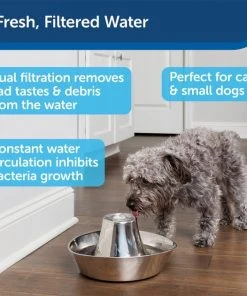 PetSafe Seaside Stainless Dog & Cat Fountain -PetSafe Store 247079 PT3. SY630 V1596646896