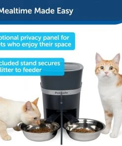 PetSafe Two-Pet Dog & Cat Meal Splitter & Bowl, Navy -PetSafe Store 294781 PT4. SY630 V1621030640