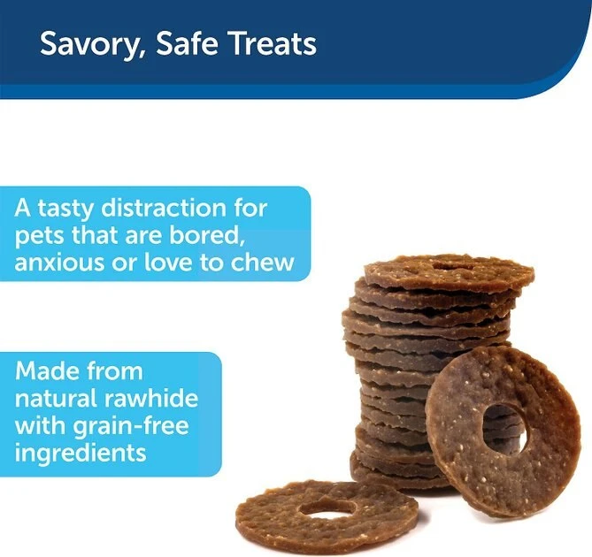 Busy Buddy Natural Rawhide Rings Dog Treats, size C 2 Busy Buddy Natural Rawhide Rings Dog Treats, size C - Image 2