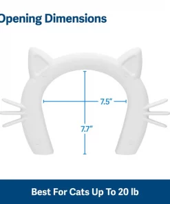 PetSafe Durable Interior Cat Door, Up to 20-lbs, ​​​​​​​White -PetSafe Store 363624 PT5. SY630 V1657657334