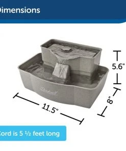 Drinkwell Multi-Tier Plastic Dog & Cat Fountain -PetSafe Store 63128 PT5. SY630 V1616423194