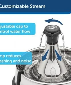 Drinkwell 360 Stainless Steel Pet Fountain -PetSafe Store 63138 PT3. SY630 V1616424407