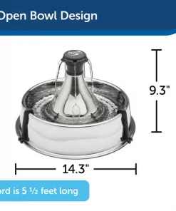 Drinkwell 360 Stainless Steel Pet Fountain -PetSafe Store 63138 PT5. SY630 V1616423515