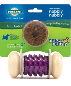 PetSafe Sportsmen Nobbly Nubbly Treat Dispensing Tough Dog Chew Toy