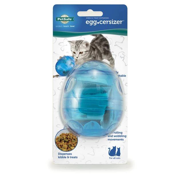 PetSafe Funkitty Egg-Cersizer Treat Dispenser Cat Toy 4 PetSafe Funkitty Egg-Cersizer Treat Dispenser Cat Toy - Image 4