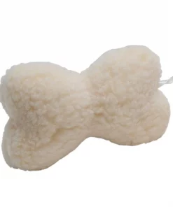 Busy Buddy Fido's Favorites Sheepskin Bone Squeaky Plush Dog Toy