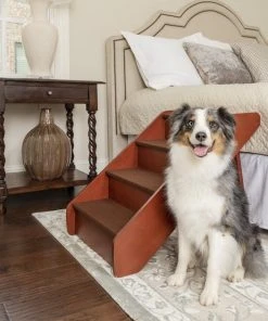 PetSafe CozyUp Foldable Wooden Cat & Dog Stairs -PetSafe Store 68736 PT2. SY630 V1614359796
